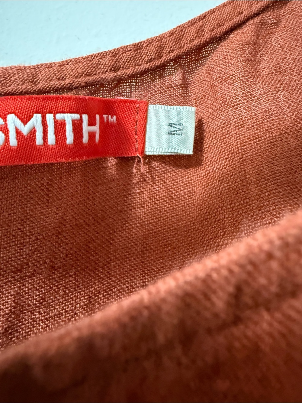 Pyne & Smith No. 32 Pinafore Linen Dress Rust Size medium - Picture 4 of 8